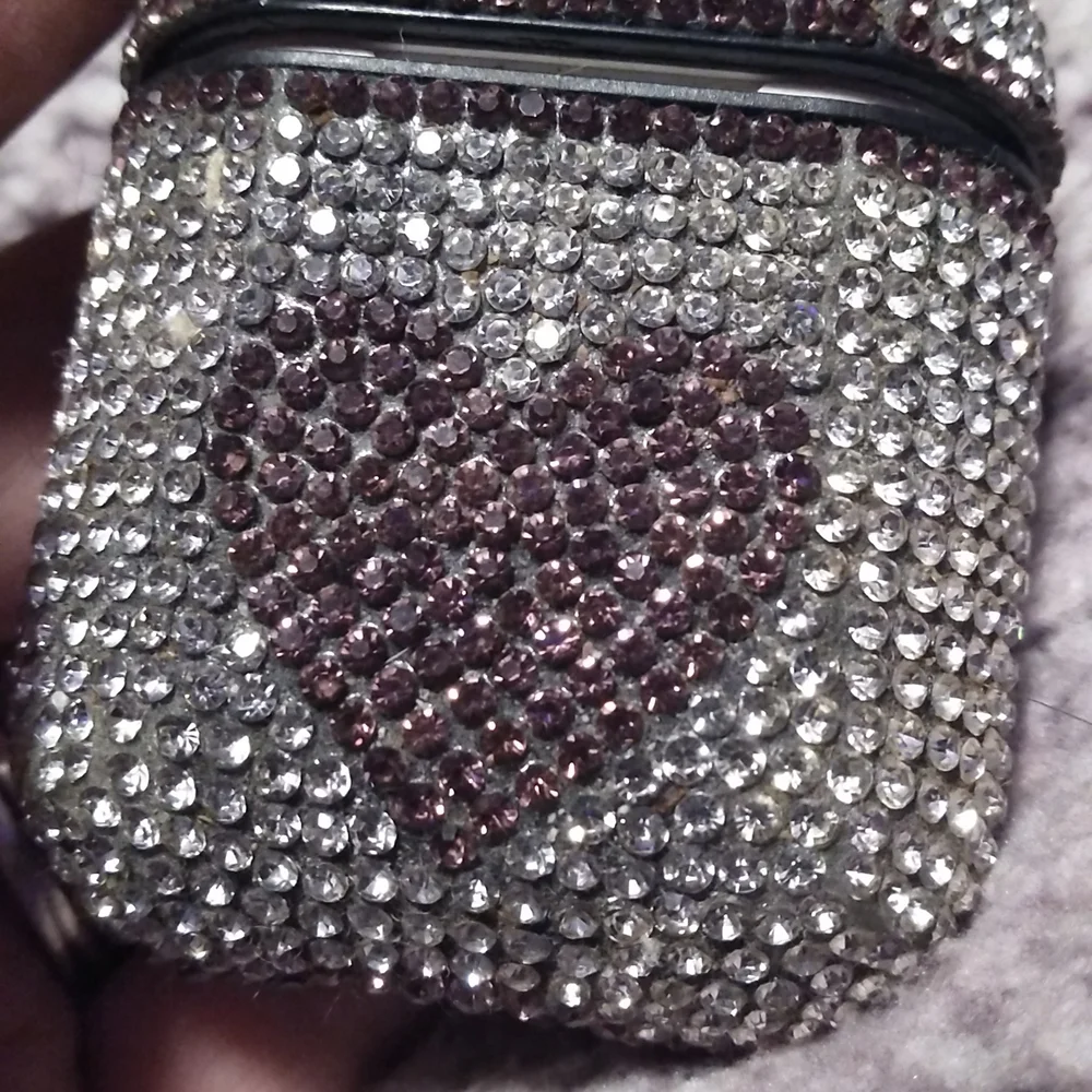 Crystal encased earbud case
